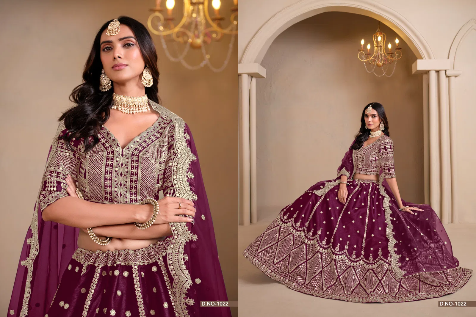 Nureh Mehvish Art Silk Designer Embroidery Lehenga Choli Wholesale Online